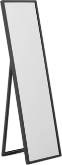 Stehspiegel schwarz rechteckig 40x140 cm TORCY