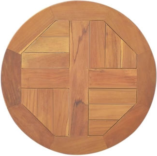 vidaXL Tischplatte Massivholz Teak Rund 2,5 cm 40 cm 316153