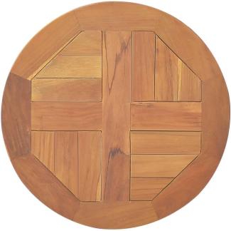 Tischplatte Massivholz Teak Rund 2,5 cm 40 cm