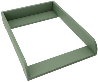 REGALIK Wickelaufsatz für Hemnes 500 IKEA 72x50 cm - Abnehmbar Wickeltischaufsatz für Kommode in Grün - Abgeschlossen mit ABS Material 2mm mit Abgerundeten Frontplatten