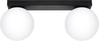 SOLLUX SL. 1152 Deckenleuchte YOLI 2XG9 12W Stahl schwarz L:34. 5cm B:12cm H:14. 5cm dimmbar