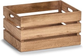Zeller 15167 Aufbewahrungskiste "Vintage", Holz, braun, ca. 39 x 29 x 21,5 cm, Natur