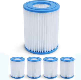 5x Pool Filterkartusche Ersatzfilter Filterpatrone 13,5cm für Bestway Intex