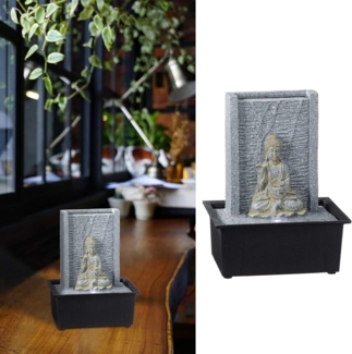 Cepewa mit Buddhafigur LED Zimmerbrunnen