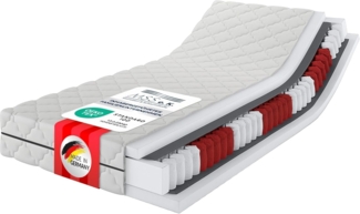 MSS 7 Zonen TTFK-Matratze MedicPlus 160x190x21 cm H5-XL