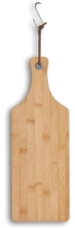 Zeller Present Schneidebrett Bamboo, Bambus, Metall, (1-St), Länge ca. 44,5 cm