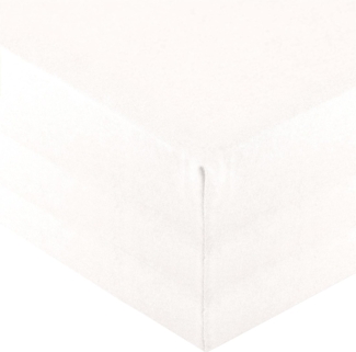 aqua-textil Spannbettlaken Royal Spannbetttuch Elastan 140x200-160x220cm schneeweiß, Baumwolle, (1 Stück), bügelfrei,dauerelastisch und weich,extrem feine Fasern