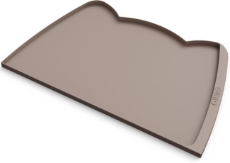 OHMO Napfunterlage für Hunde und Katze rutschfest, Silikon beige, 60x38 cm
