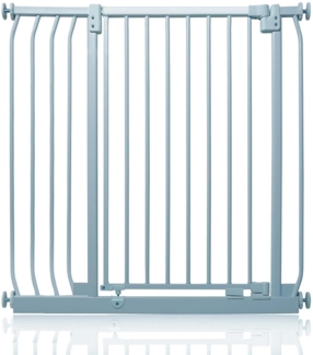 Safetots Extra Tall Elite Sicherheitsschutzgitter, 89cm - 98cm, Matt Grau, Extra hohe 96.8cm Höhe, Treppenschutzgitter mit Druckmontage, Sicherheitsbarriere, Einfache Installation