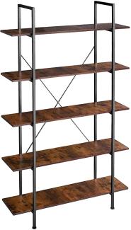 Regal Glasgow 106 x 34,5 x 179,5 cm - Industrial dunkelbraun