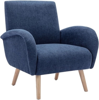 Vente-unique - Sessel - Stoff - Blau - MAZARONE