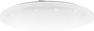 Eglo 98237 LED Deckenleuchte FRANIA-A mit Kristallen weiß Ø57cm H:7,5cm 2700K-6500K