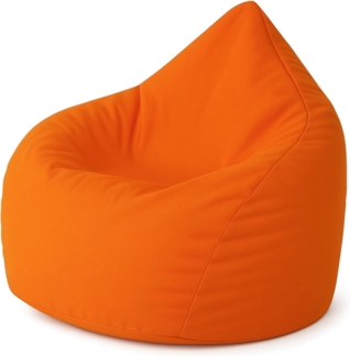 PATCH HOME Patchhome Sitzsack Tropfenform - Orange für In & Outdoor XXL 420 Liter - mit Styropor Füllung in 25 versch. Farben und 3 Größen