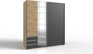 Kleiderschrank >Aurich< (B/H/T: 180x198x65 cm) in Artisan-Eiche-Nachbildung
