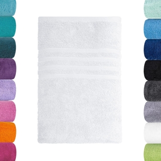Lavea Handtuch Set Bio-Baumwoll Serie Bali, aus 100% Bio-Baumwolle (70x140cm, 1-St), extra saugstark mit 500g/m² in Wellness-Qualität - Duschtuch