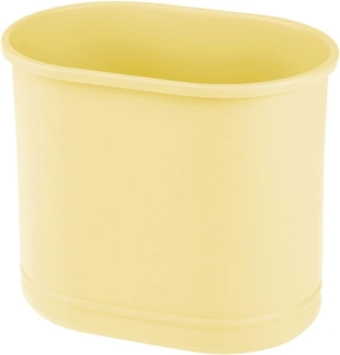 Mülleimer oval Metall gelb Abfalleimer Bad Büro 30cm rostfrei mDesign