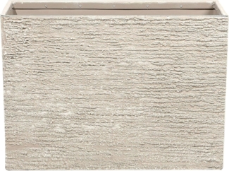Blumentopf hellbeige rechteckig 29 x 70 x 50 cm EDESSA
