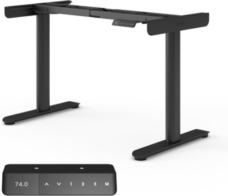 Ergotopia Schreibtisch Desktopia One (elektrisch höhenverstellbarer Schreibtisch Gestell), elektrisch höhenverstellbares Tischgestell