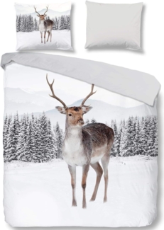 good morning Flanell Bettwäsche 2 teilig Bettbezug 135x200 cm Kopfkissenbezug 80x80 cm Paola 2330.00.08 White