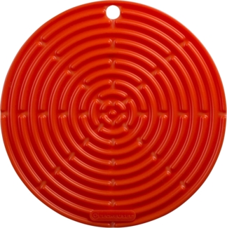 Topflappen Rund Klassik Ofenrot Silikon-Accessoires Le Creuset - Backofen geeignet