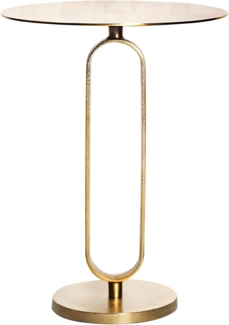 riess-ambiente Beistelltisch ELEGANCE 60cm gold (Einzelartikel, 1-St), Wohnzimmer · Aluminium-Metall · rund · handmade · Modern Design