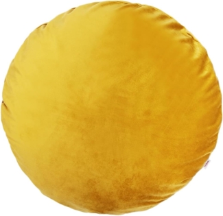 Kissenhülle rund ca. 80 cm Ø curry-senf beties "Samt&Sonders"