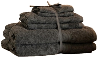 HOME DELUXE Home Deluxe Handtuch Set 6 tlg. CUDDLE - Anthrazit