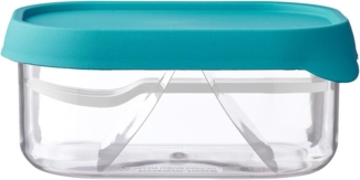 Mepal - Obstbox Campus - Obstbox zum Mitnehmen für frisches Obst - Box mit kleiner Obstgabel - Passt perfekt in die Campus Lunchbox - 250 ml - Turqoise