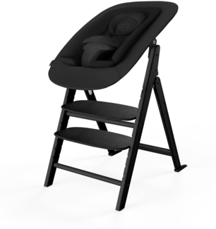 Cybex Click & Fold 4-in-1 Hochstuhl (inkl. Bouncer, Babyset u. Tablet) Stunning Black