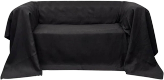 vidaXL Sofahusse aus Microsuede Anthrazit 210x280 cm 130896