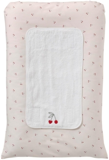 VERTBAUDET Wickelauflage Cherry Beige bedruckt 72x49 cm