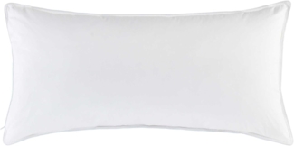 f. a. n. Texas Baumwoll Kopfkissen glatt mit Reißverschluss und Biese 40x80 cm