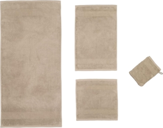 Villeroy & Boch Duschtuch - One, Walkfrottier, Handtuch, Baumwolle Hellbraun 80x150 cm