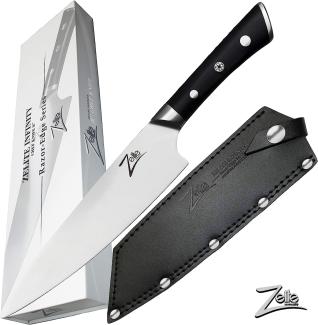 Razor-Edge Serie 8" Kochmesser 59 HRC Edelstahl Schwarz