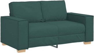 vidaXL 2-Sitzer Sofa Dunkelgrün 120 cm Stoff 4104975