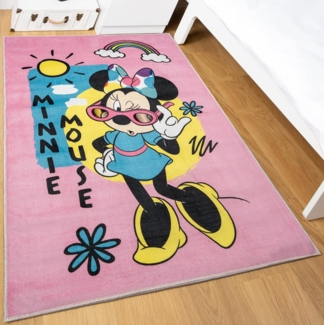 Disney Kinderteppich Disney Home - 80x120 cm - Spiderman, Cars, Frozen, Mickey, Minnie, Rechteckig, Höhe: 5 mm