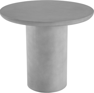 tectake Gartentisch Bakontisch Rund Talmi, für In- & Outdoor, wetterfest, 86,5x75,5cm (1-St, 1 tlg), Runder Gartentisch aus wetterfestem Magnesiumoxid