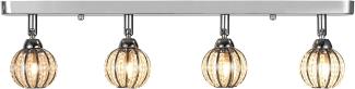 Deckenleuchte 4 Kristall Kugel 49cm Moderne Deckenlampe Effektlampe [Lux. Pro]