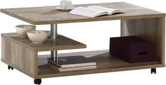 FORTE Bailey Couchtisch, Holzwerkstoff, Braun, 105 x 45,6 x 60 cm