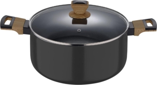 Topf mit Deckel EARTH BLACK (DH 24x13.50 cm)