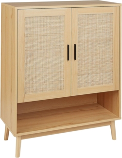 Schuhschrank Sideboard PEROTE Heller Holzfarbton
