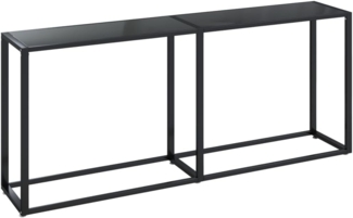 Konsolentisch Schwarz 180 x 35 x 75,5 cm Hartglas [331683]