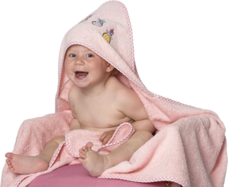 ZOLLNER Kapuzenhandtuch, Walkfrottee (1-St), 100x100 cm, 100% Baumwolle, mit Einstickung