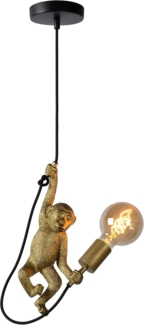 LUCIDE EXTRAVAGANZA CHIMP - Pendelleuchten - Ø 17,6 cm - 1xE27 - Schwarz