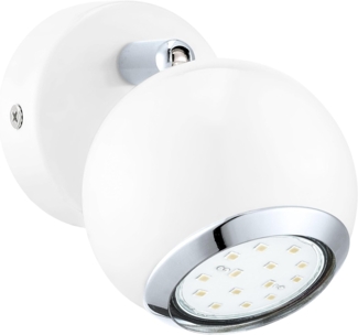 Eglo 31001 Spot LED BIMEDA Stahl weiß, chrom GU10-LED max. 1X2,8W Ø7cm 3000K