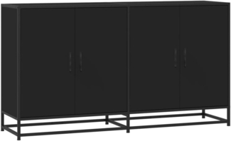 vidaXL Sideboard Sideboard Schwarz 134x35x76 cm Holzwerkstoff (1 St)