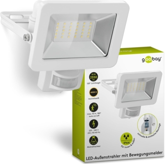 Goobay 53882, Weiß, IP44, Aluminium, Glas, Metall, Kunststoff, 0,1 ms, 30 W, LED