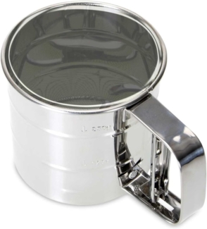 Staedter Einhand-Mehlsieb 350 gr Edelstahl
