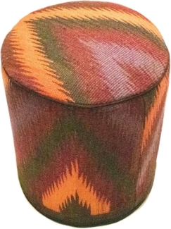 Sonderform,XS / 80 cm Ø Rund & kleiner,Mehrfarbig,Patchwork,Schurwolle,Afghanistan
