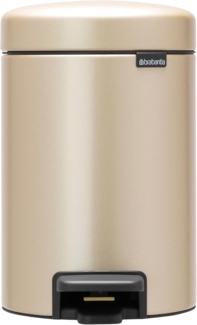 Brabantia 'NewIcon' Treteimer, Metallic Gold, 3 Liter